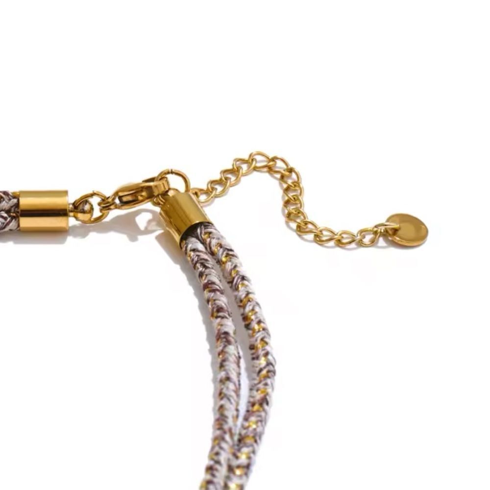 Boho Rope Chain Daisy Charm Necklace – Artistic, Light, and Beautifully Unique - Picture 6 of 15